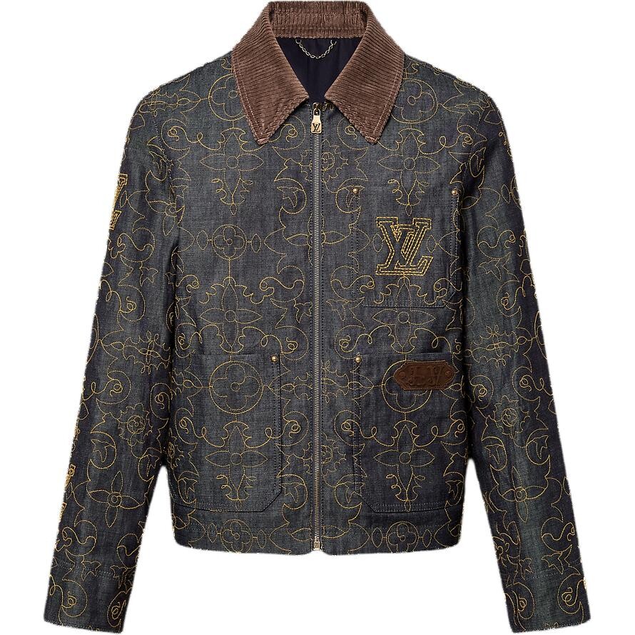 

Джинсовая куртка мужская коричневая Louis Vuitton, коричневый