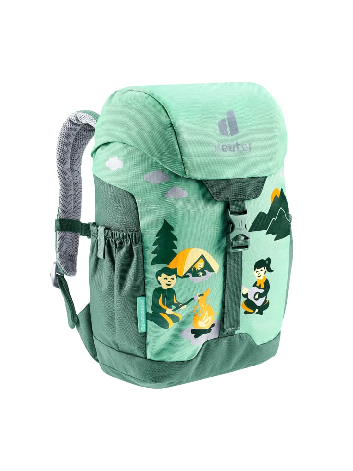 

Deuter Детский рюкзак с изображением плюшевого медведя, мятно-зеленого цвета