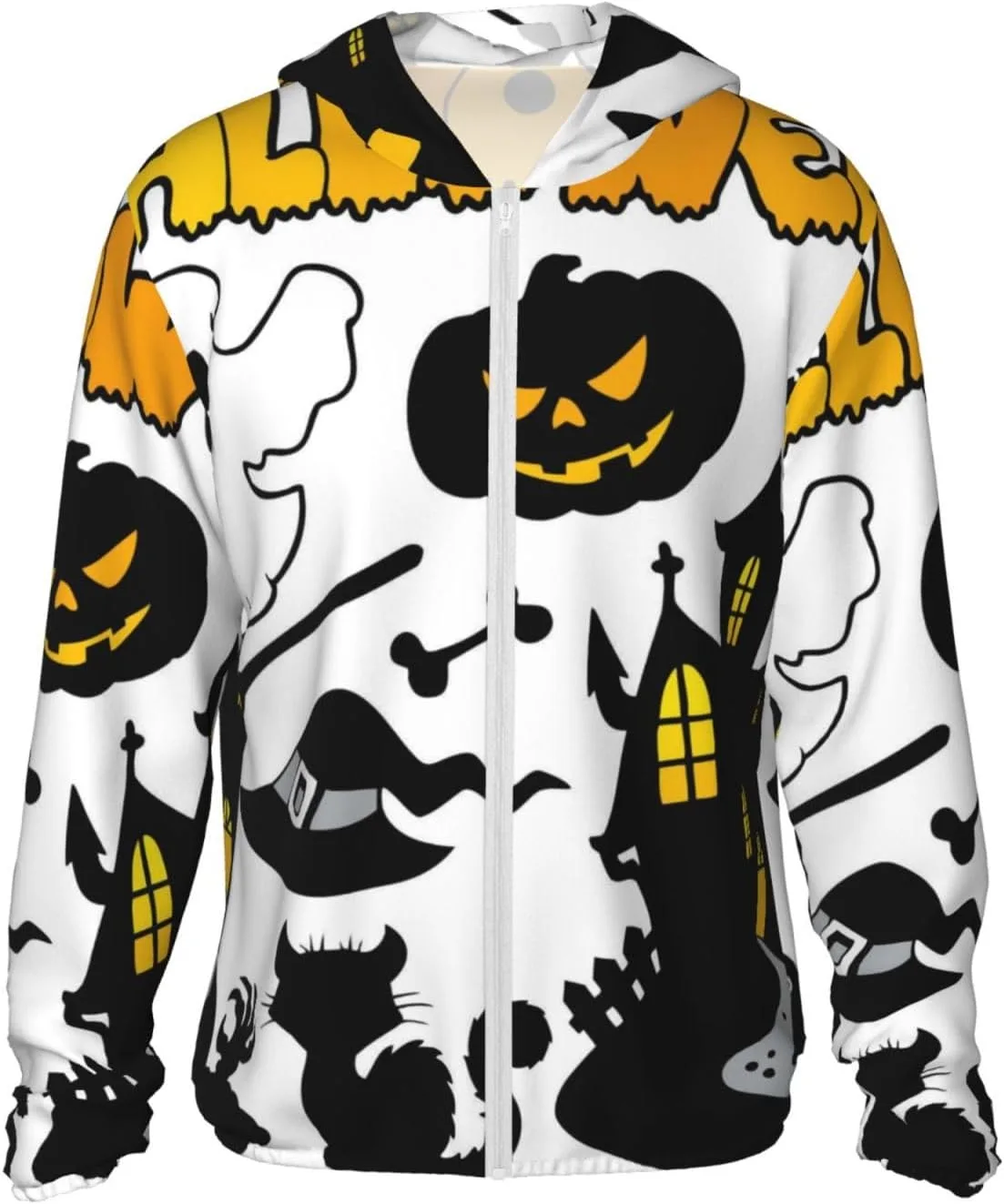 Толстовка с капюшоном Halloween Ghost Spooky для защиты от солнца