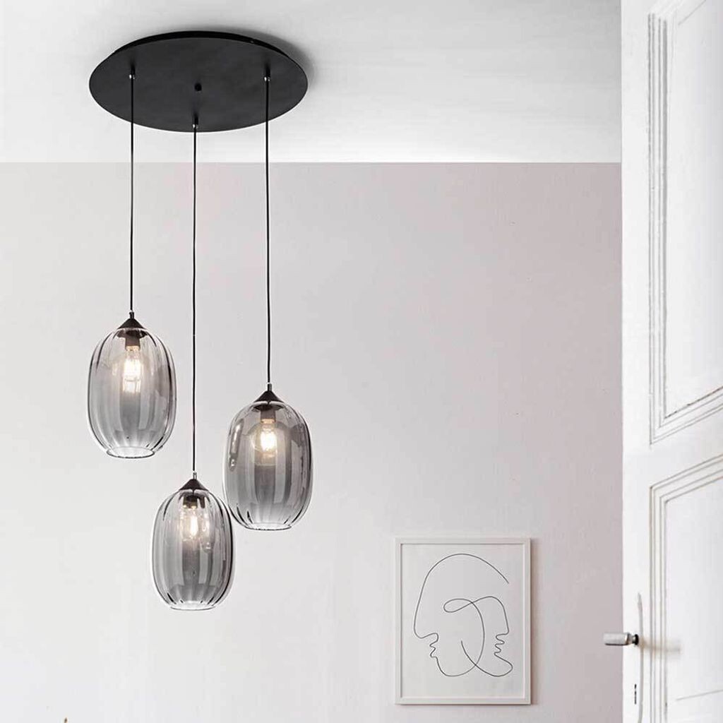 

Fabas Luce Infinity, Подвесной светильник, E27, 3X60Вт, серый