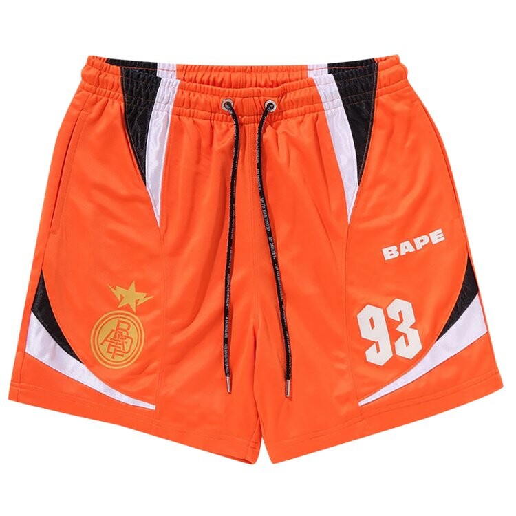 

Шорты BAPE Multi Logo Relaxed Fit Soccer Shorts, оранжевый