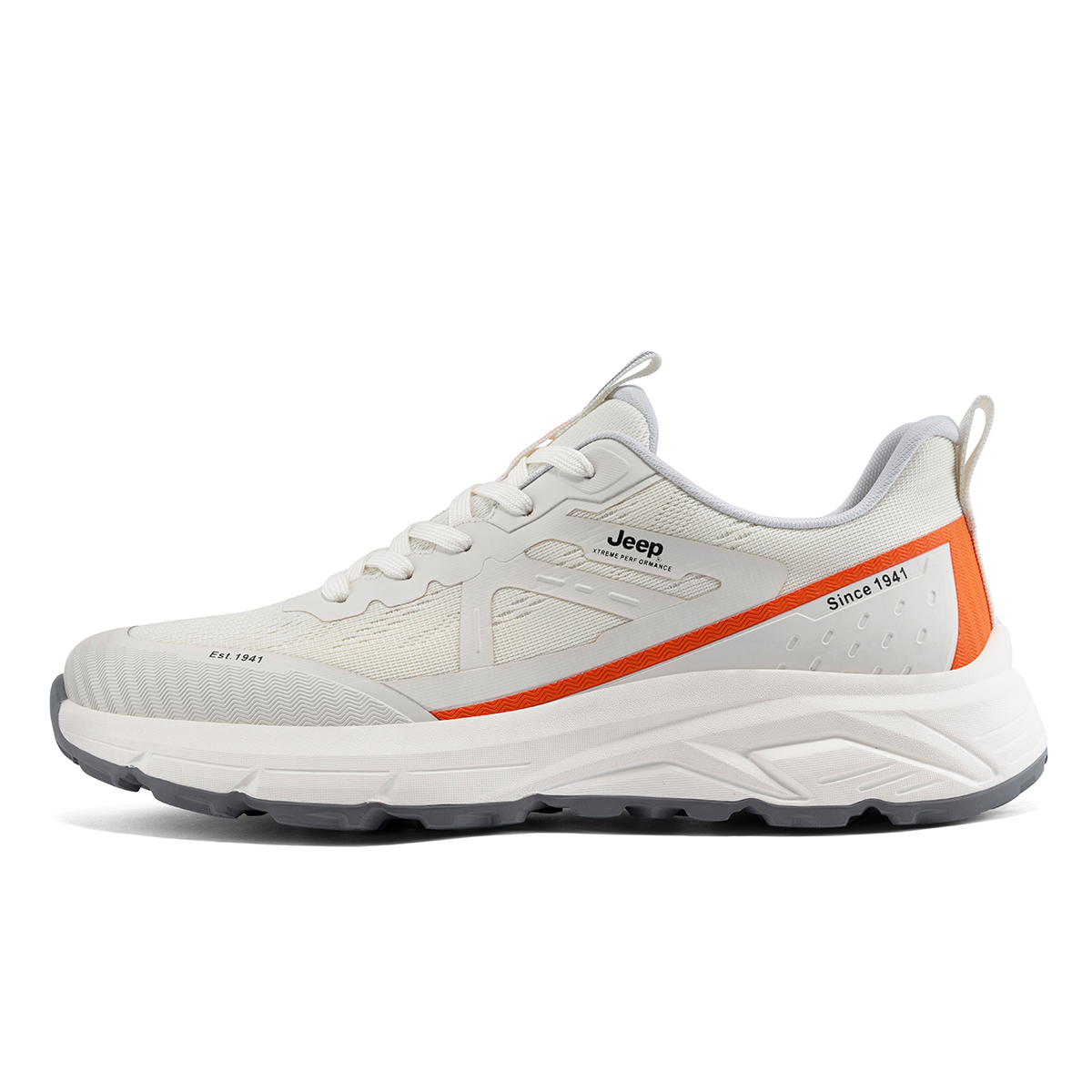 

Низкие кроссовки для бега по городу, устойчивые к истиранию, дышащие, легкие, с защитой от отскока, мужские Jeep, Beige Orange Color