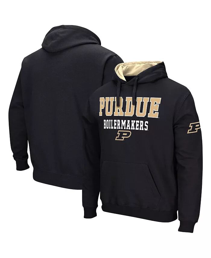 

Мужская черная толстовка с капюшоном Purdue Boilermakers Sunrise Colosseum