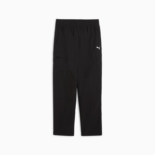 Свободные брюки-карго для больших детей Puma Wardrobe Essentials, черный — фото 4