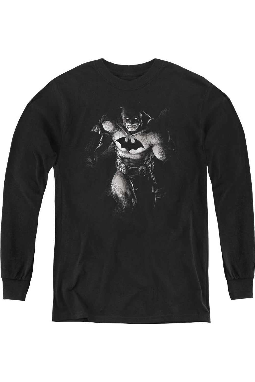 

Футболка с длинным рукавом Batman Materialized Youth Gildan, черный