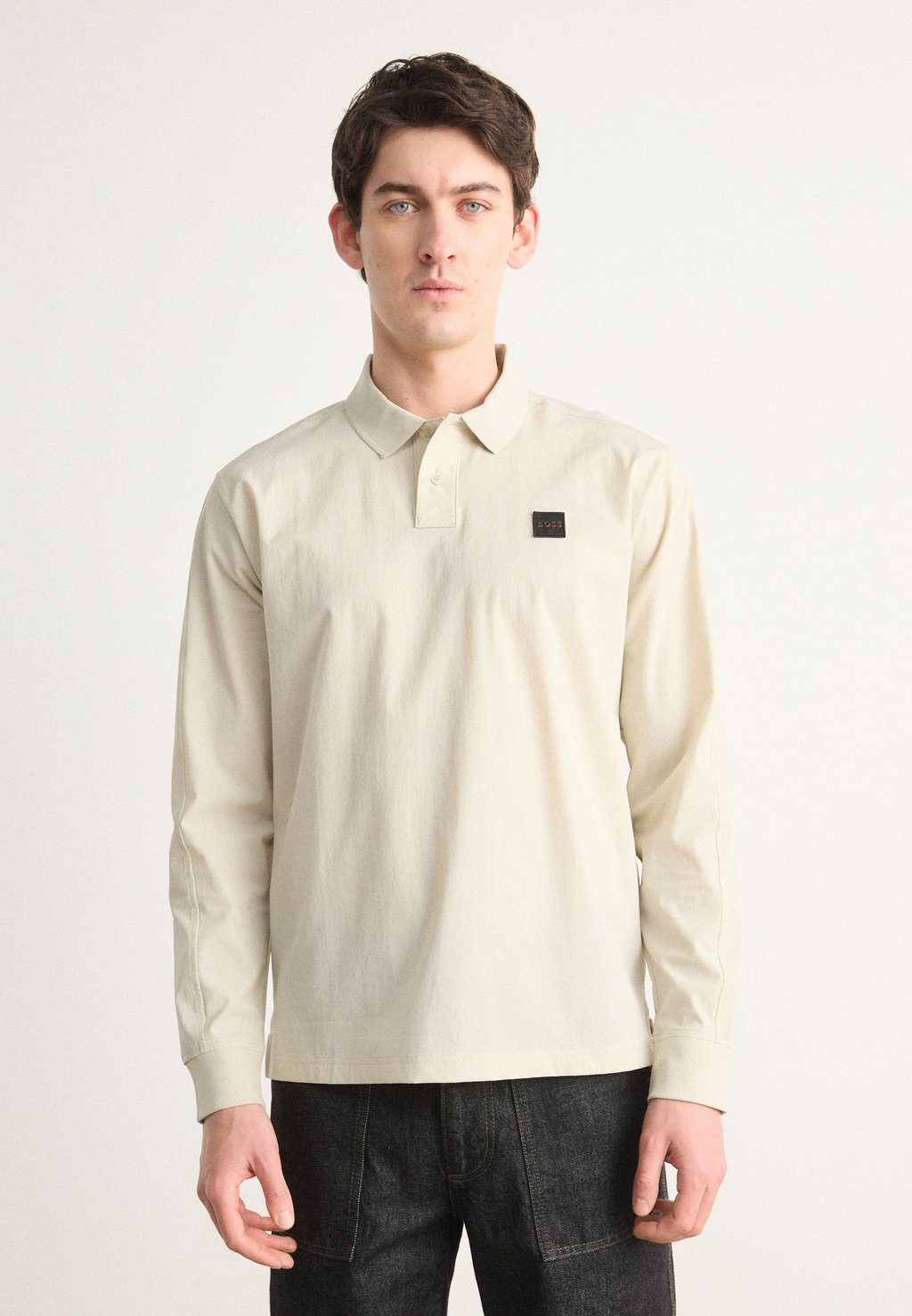 

Футболка с длинным рукавом Polo BOSS, бежевый