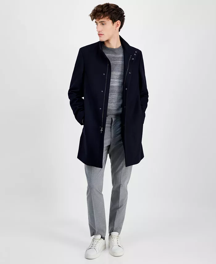 

Мужское пальто Mayden Slim-Fit из смесовой шерсти Calvin Klein, синий