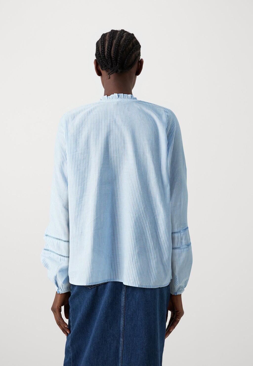 

Рубашка с длинным рукавом VMISABELL DETAIL V NECKEXP Vero Moda, синий