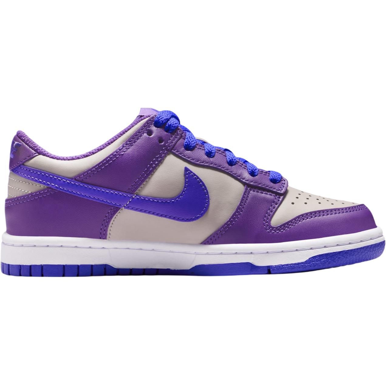Nike Детские скейтбординг кроссовки dunk устойчивые к истиранию low top серый фиолетовый для подростков — фото 3