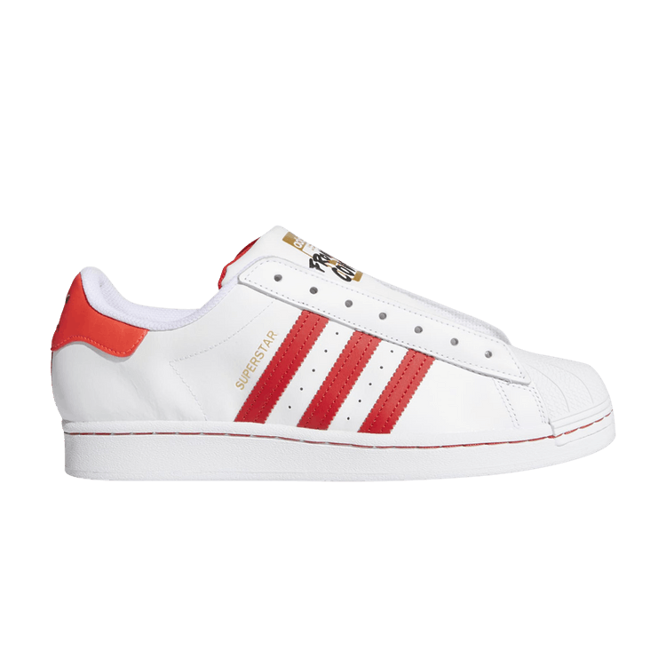 

Кроссовки Superstar Laceless 'White Team Collegiate Red', белый