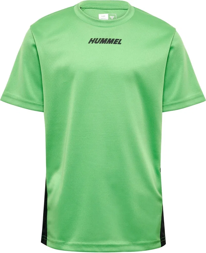 Футболка детская хлопковая Hummel, зеленый — фото 3