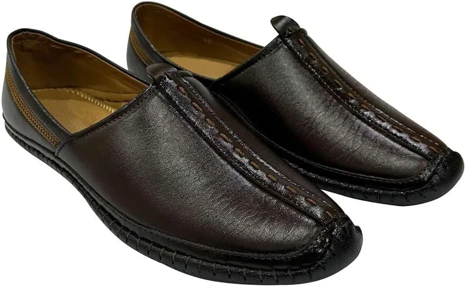 Лоферы мужские этнические Juti Brown Step n Style — фото 2