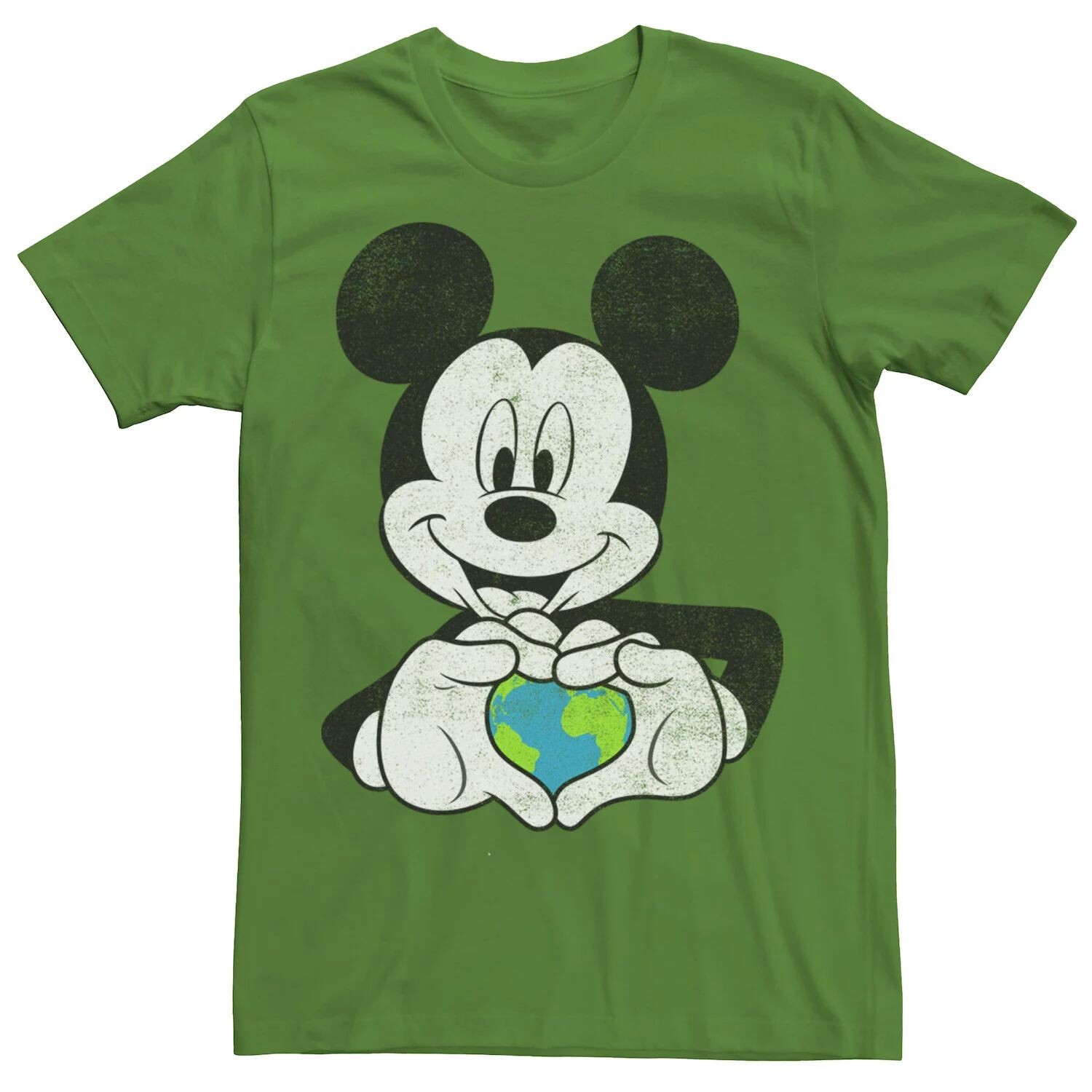 

Мужская футболка Disney Mickey & Friends Earth Day Mickey Holding Earth Licensed Character