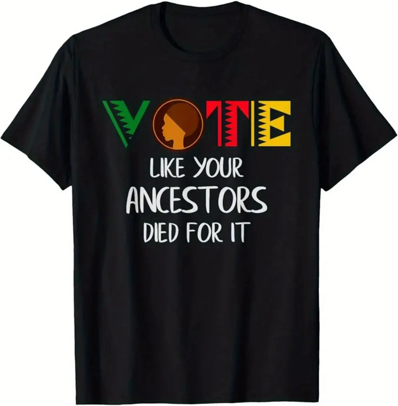 

PayeahBlack Vote Matters мужская футболка из хлопка — летний топ с уникальным принтом, дышащий и мягкий NEKO MENA