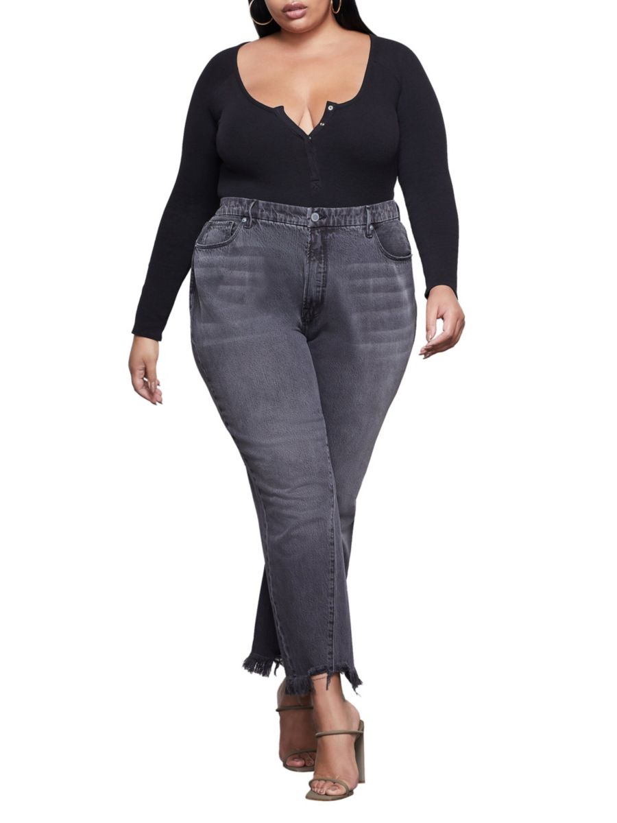 

Боди Feel Good Henley Good American, черный