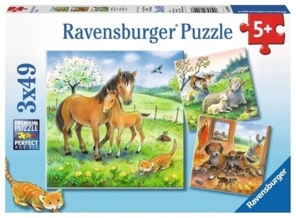 

Пазл Ravensburger, Hug Time, 3х49 шт.