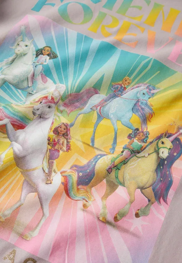 Футболка Two Soon, модель unicorn academy print t-shirt, цвет жженая сирень — фото 4
