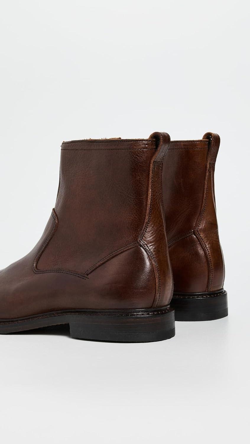 Мужские кожаные вестерн-сапоги Allen Edmonds Tompkins, коричневый — фото 3