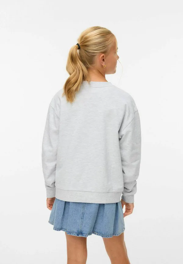 Толстовка vmulla Vero Moda Girl, Super Light Grey Melange — фото 2