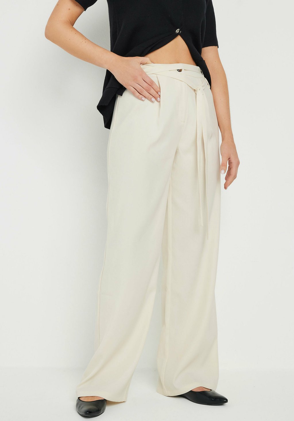 

Брюки DOUBLE BELT TIE Long Tall Sally, кремовый