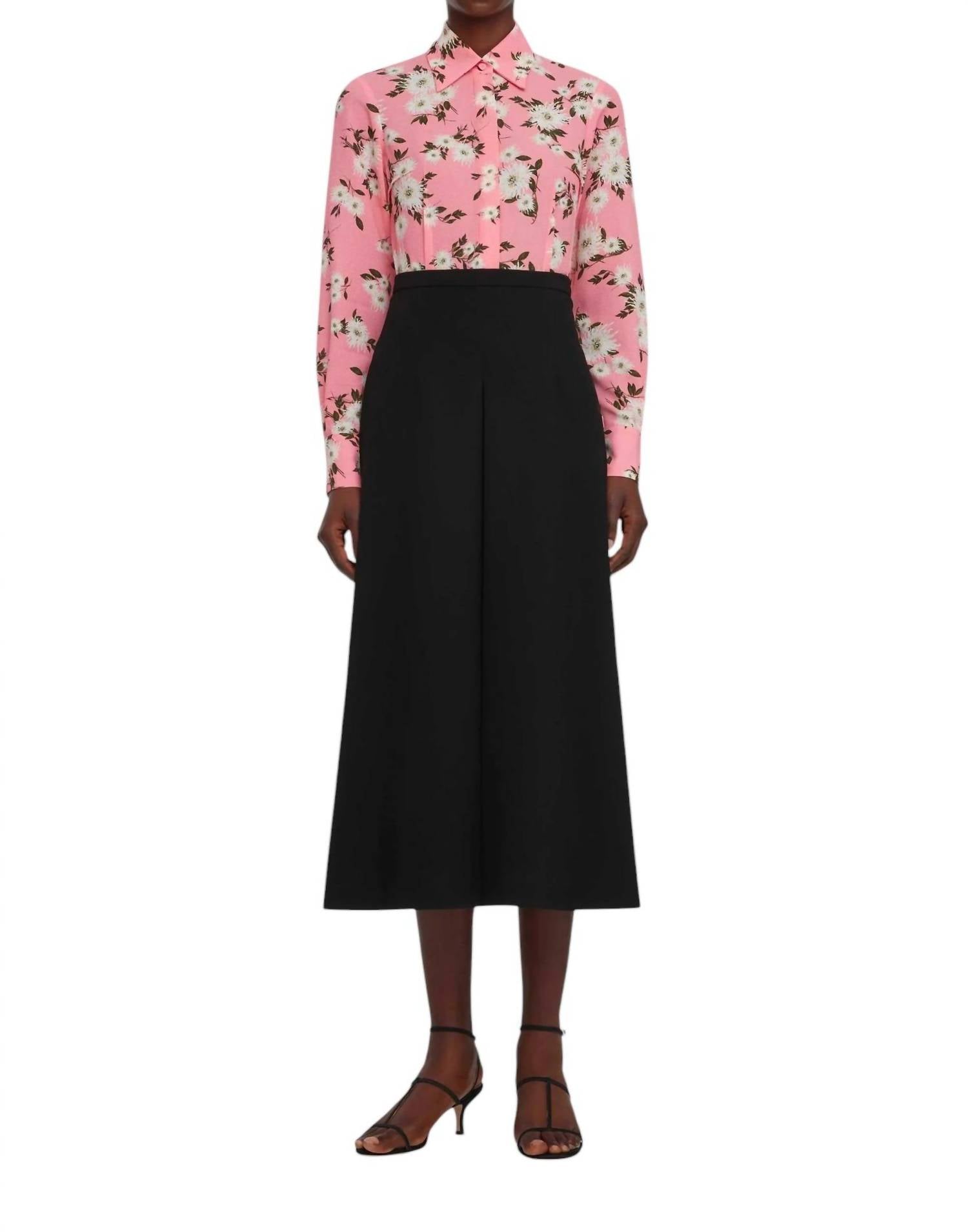 

Топ Ravanne Crepe Georgette розового цвета Emilia Wickstead