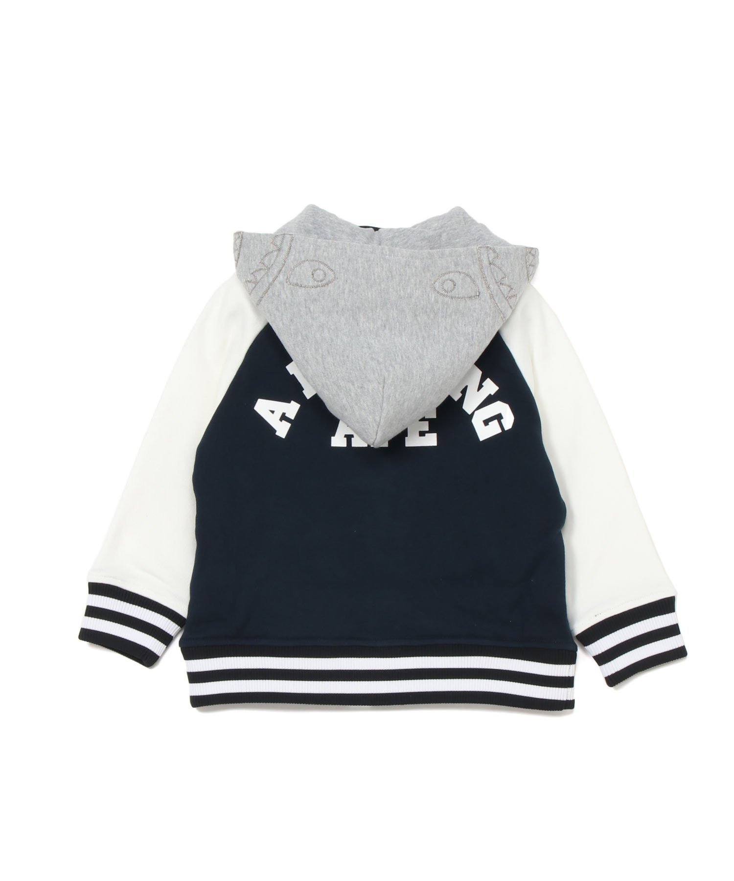 Толстовка с капюшоном и куртка в стиле «Акула» A BATHING APE, NAVY — фото 2