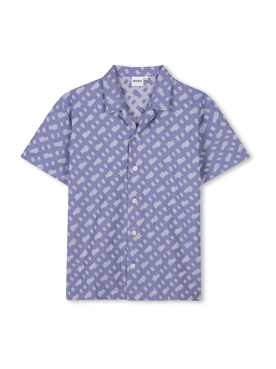 

Рубашка обычного кроя на пуговицах BOSS, цвет Dusty blue/Blue denim
