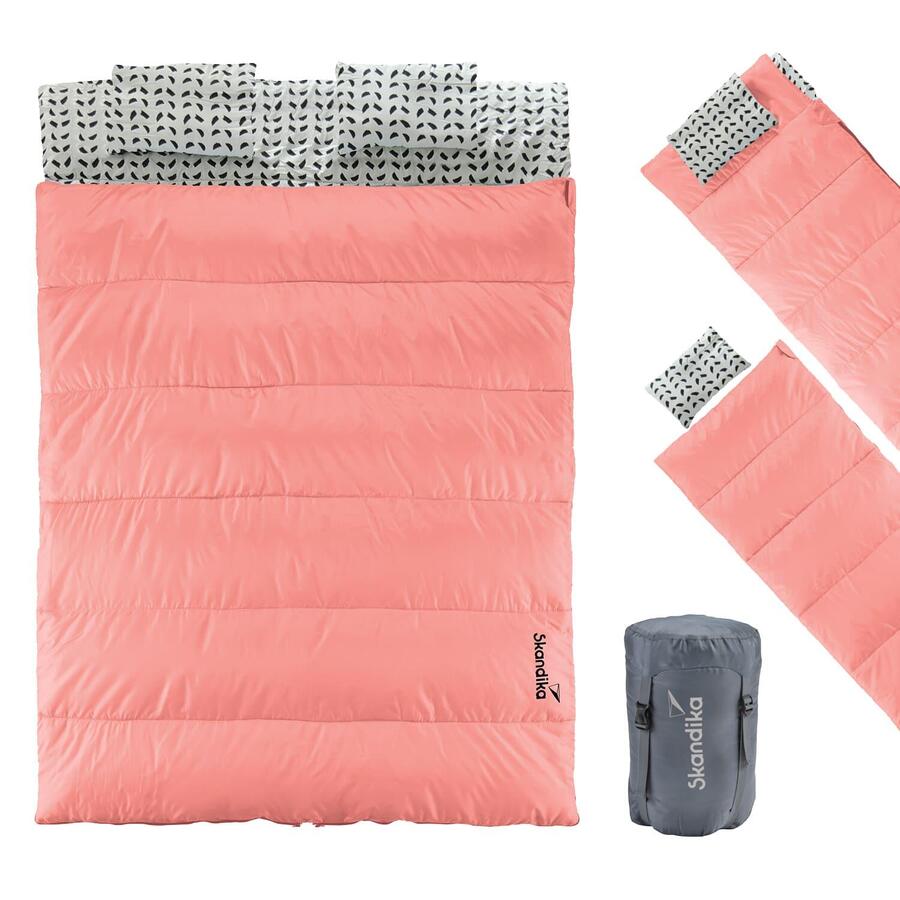 

SKANDIKA Двухместный спальный мешок Iceland - раздельный - 3 сезона - 220/190 г - 150/75 см