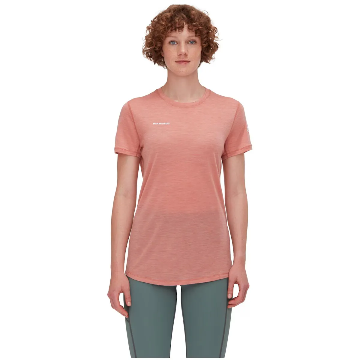 

Женская футболка TREE WOOL FL Mammut горная, цвет Salmón
