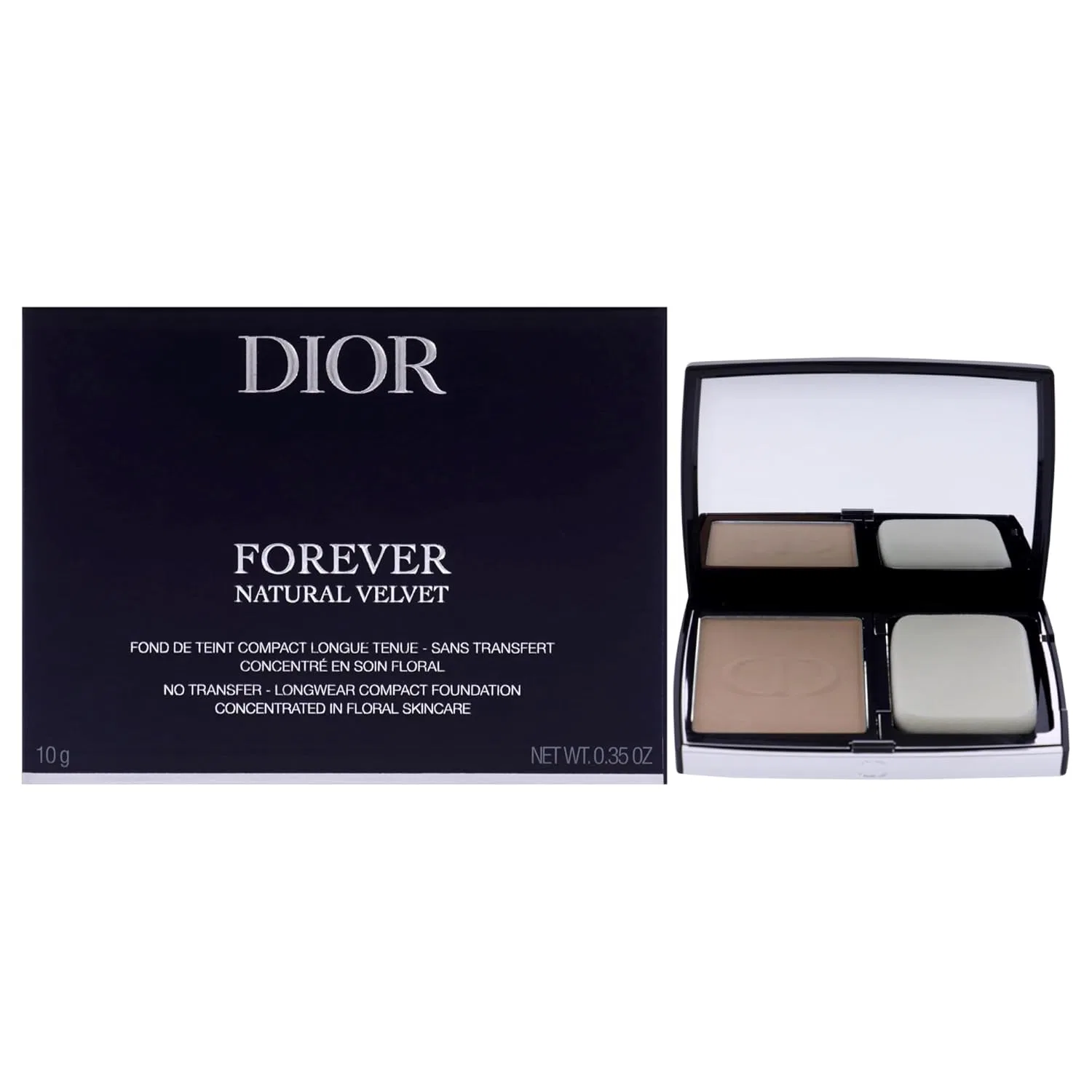 Компактная тональная основа «Forever Natural Velvet Background Compact No. 2N Neutral» от Christian Dior Dior