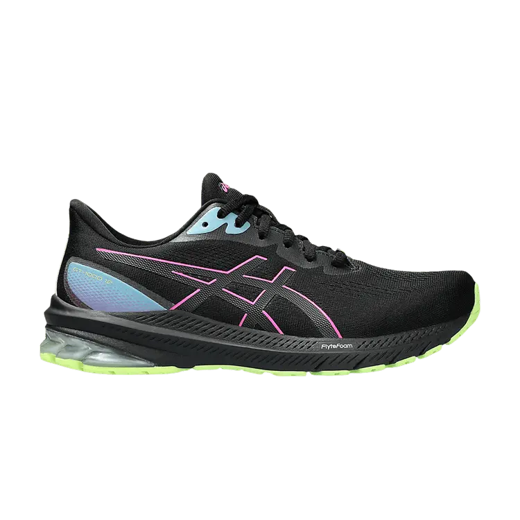 Кроссовки ASICS Wmns GT 1000 12 GORE-TEX 'Black Hot Pink', черный
