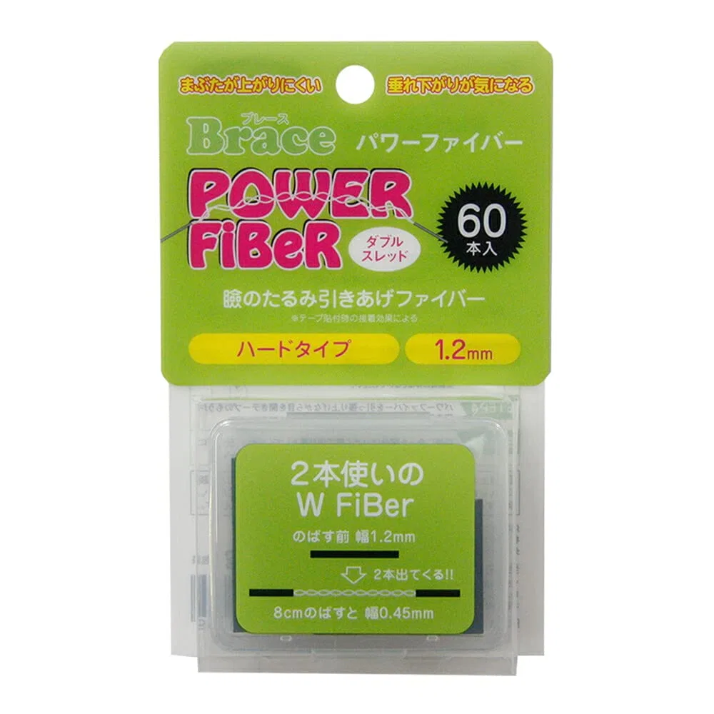 Лента для двойного века Brace Power Fiber Double Tape, прозрачная, 1.2 мм, 60 шт, набор 10 шт