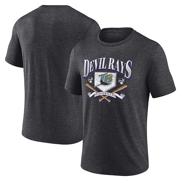 

Мужская футболка fanatics heather charcoal tampa bay rays home team tri-blend Unbranded