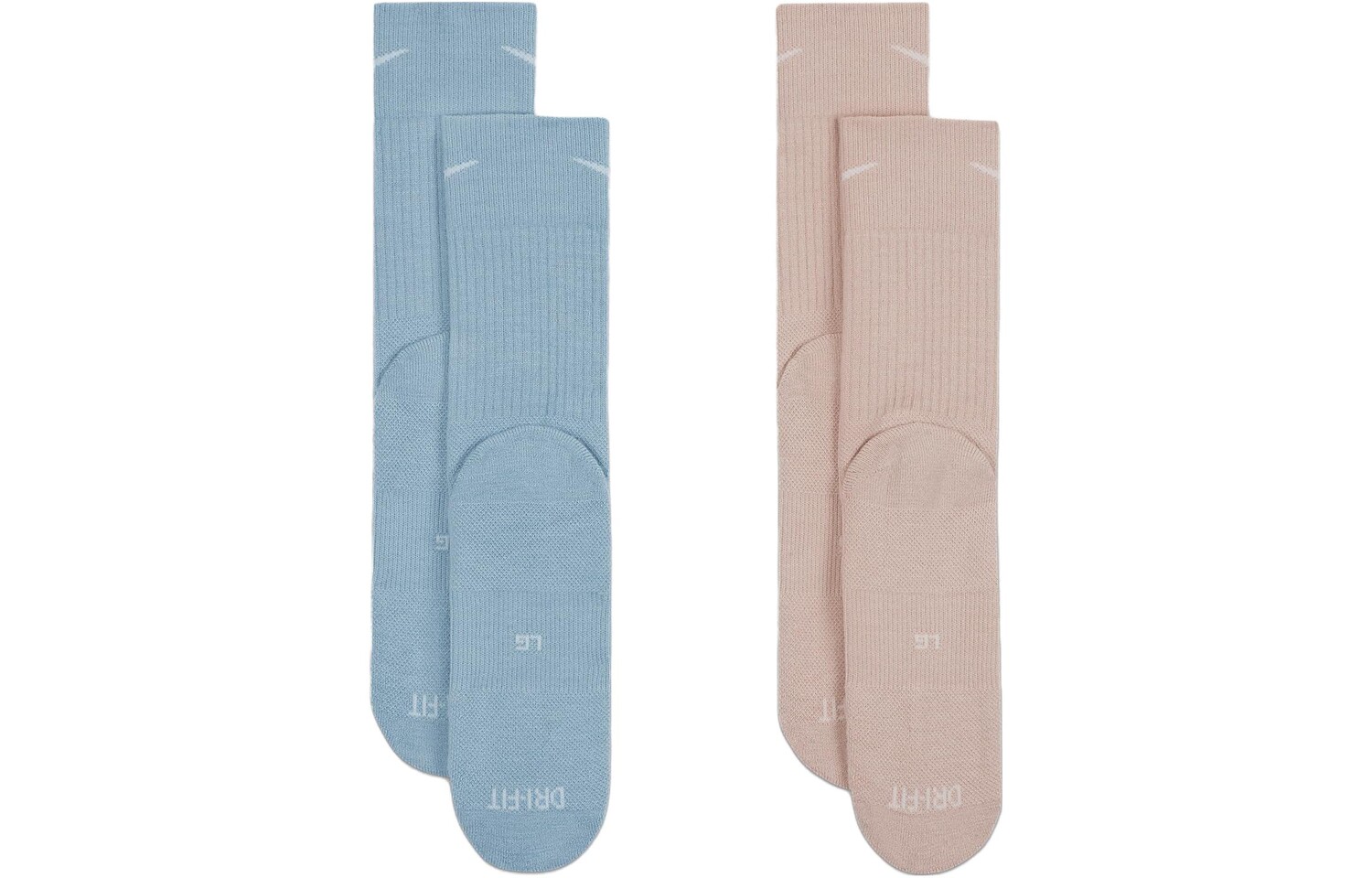 

Носки унисекс Nike до середины икры, цвет 2 double packs (blue + pink)