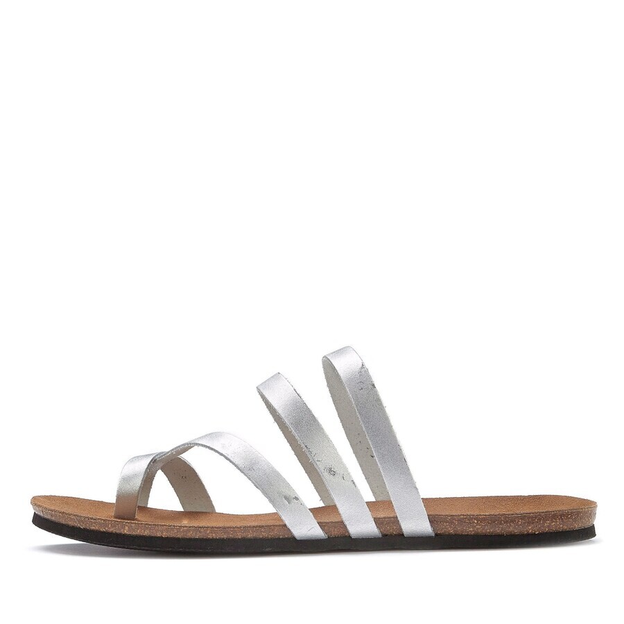 Сандалии LASCANA T-Bar Sandals, серебряный