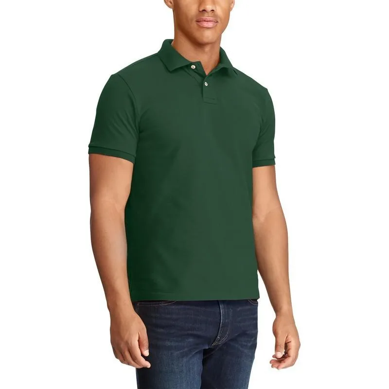 Polo Ralph Lauren Мужская поло зеленого цвета — фото 4