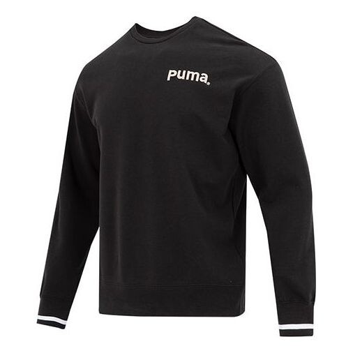 

Свитер team crew tr logo sweater 'black' Puma, черный