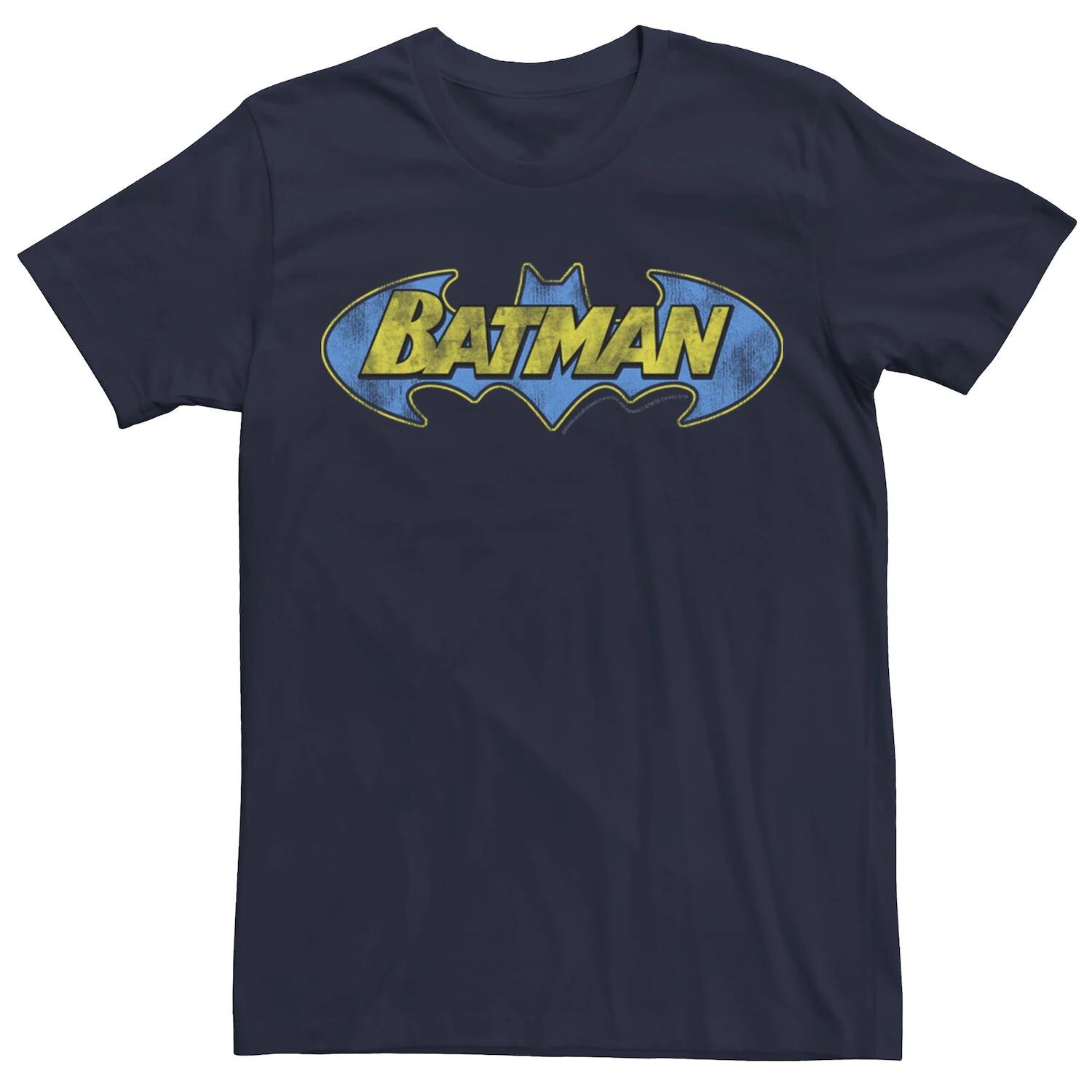 

Мужская футболка с ярким текстовым логотипом Batman, Blue DC Comics, синий