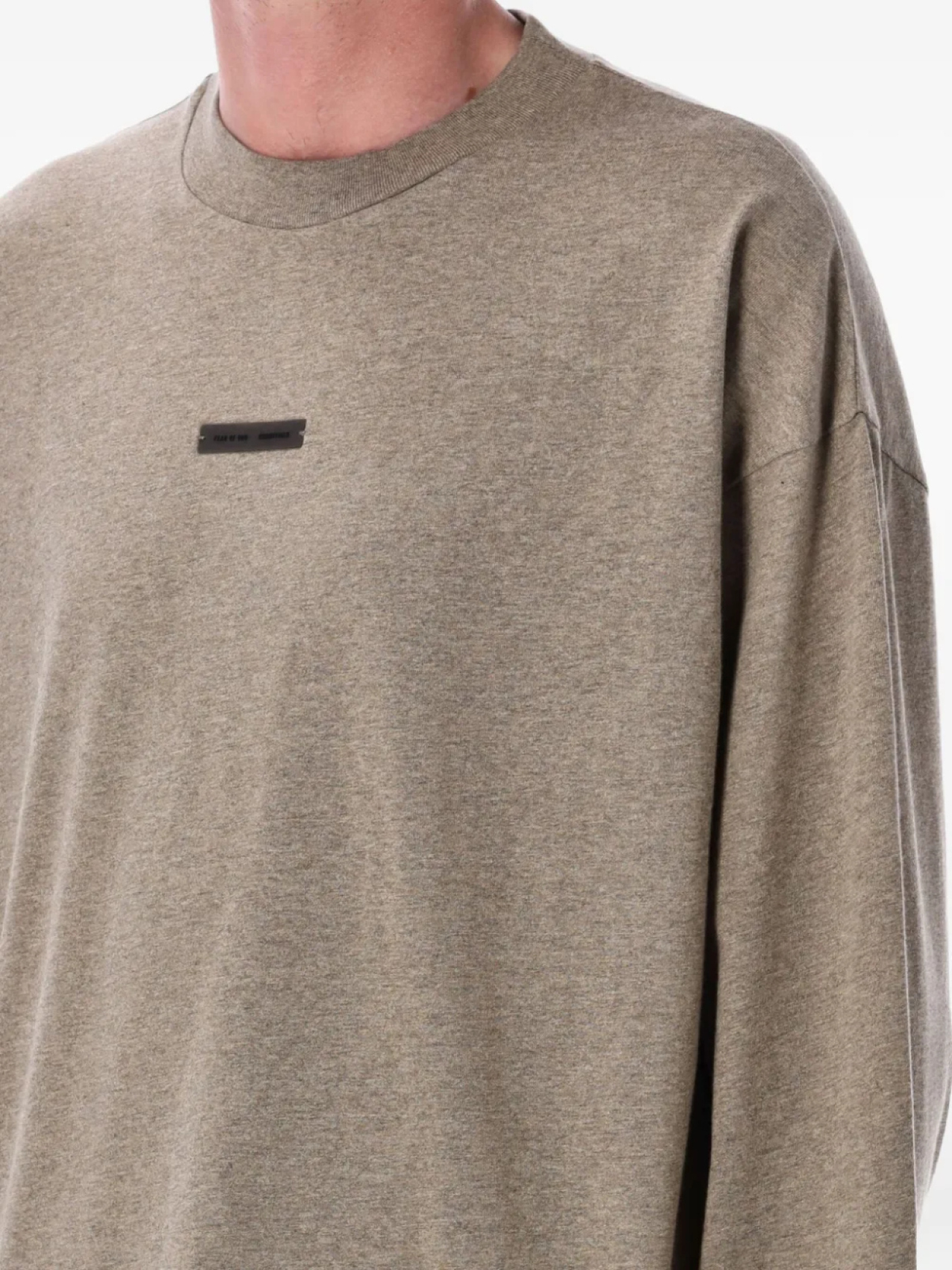 Футболка с длинным рукавом FEAR OF GOD ESSENTIALS, коричневый — фото 3