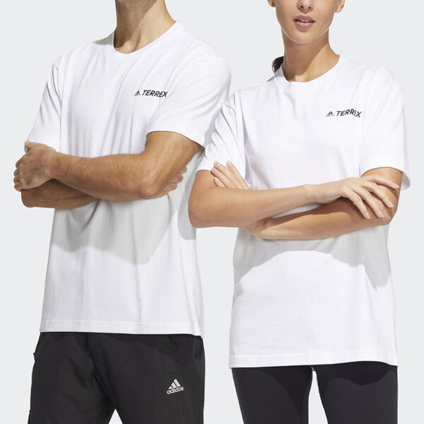 Футболка adidas Terrex U Trx Logo T Outdoor Sports Short Sleeve White T-Shirt, белый — фото 2