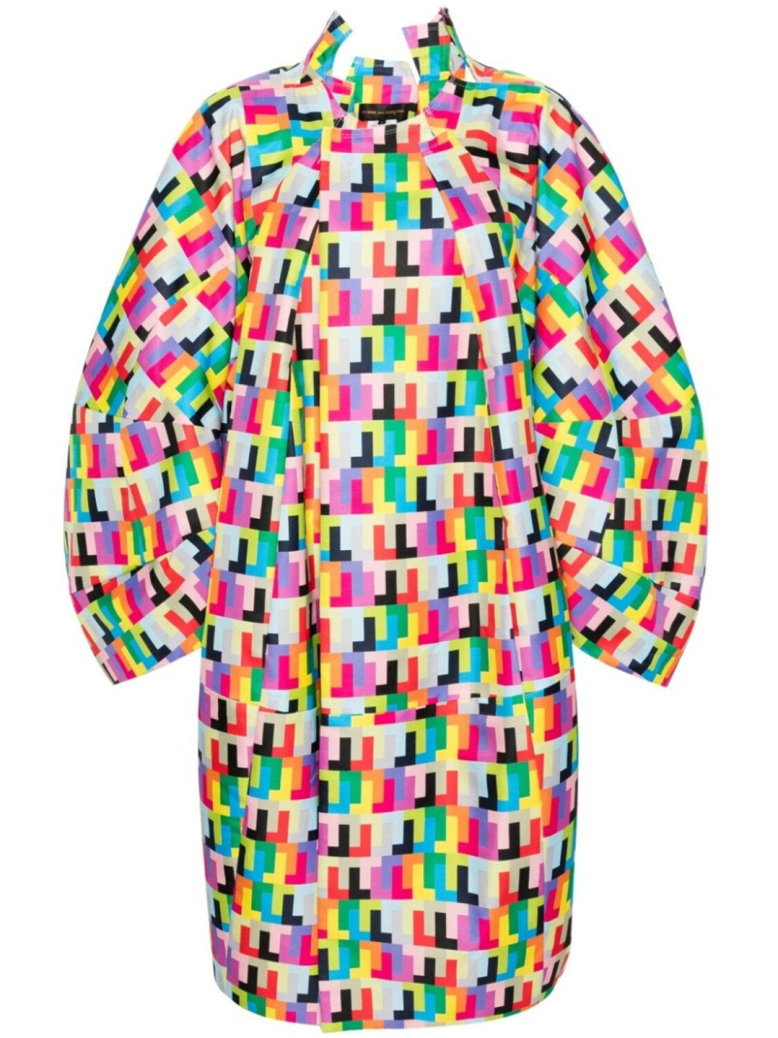 

Comme Des Garçons пальто оверсайз с геометричным узором, розовый