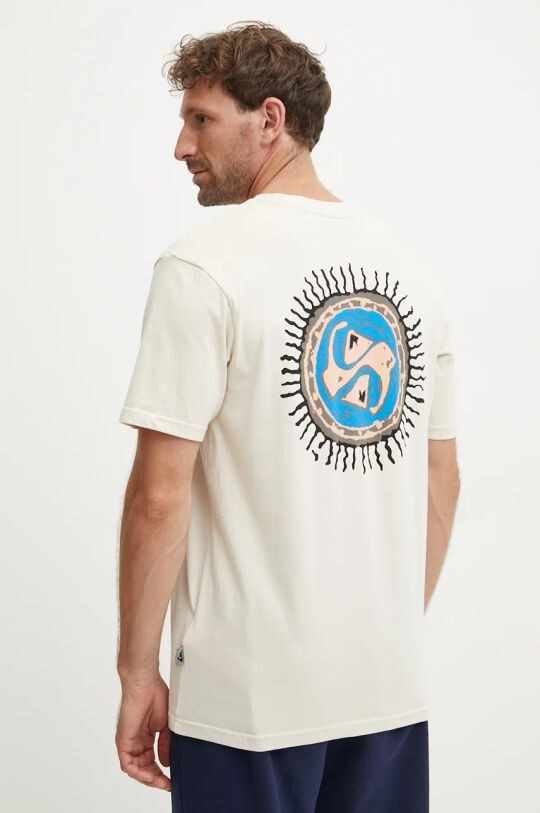 

Хлопковая футболка Fun Zone Quiksilver, бежевый