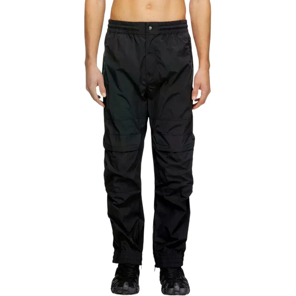 Брюки карго на резинке DIESEL, Black — фото 4