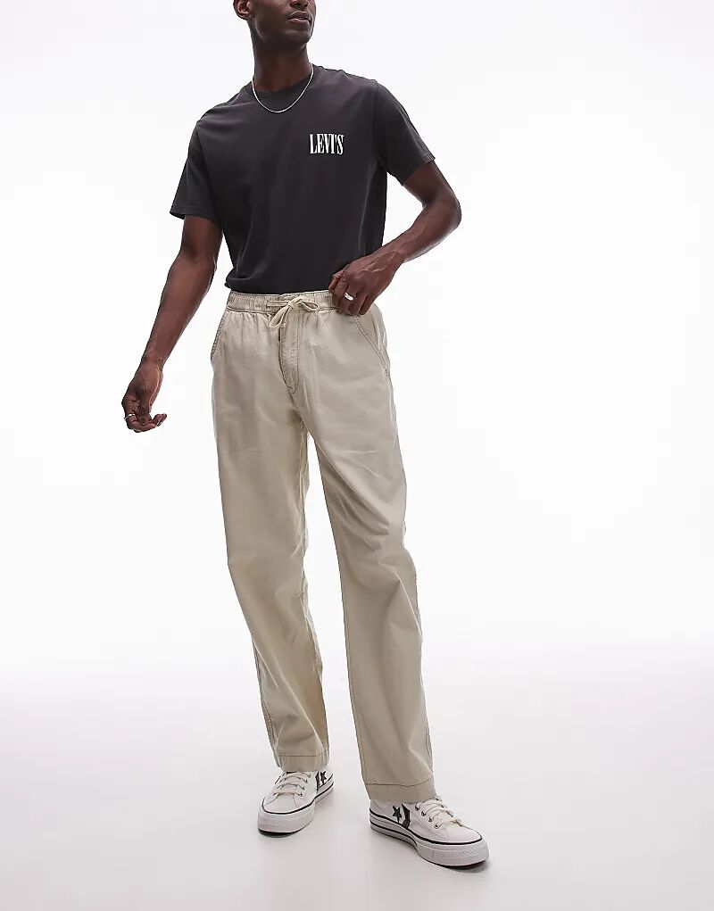 

Levi's XX Easy Свободные хлопчатобумажные льняные чиносы бежевого цвета