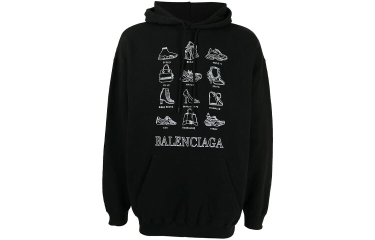 Толстовка мужская Balenciaga, черный