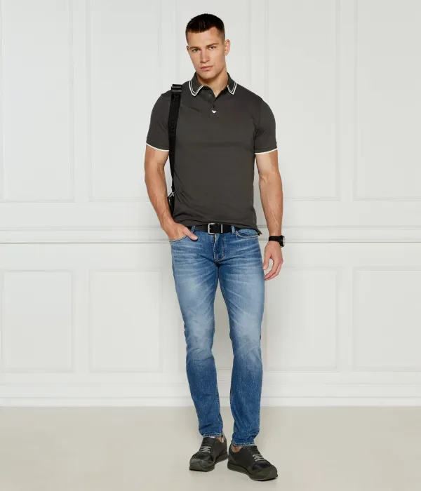 Полюс regular fit Emporio Armani, графитовый — фото 2