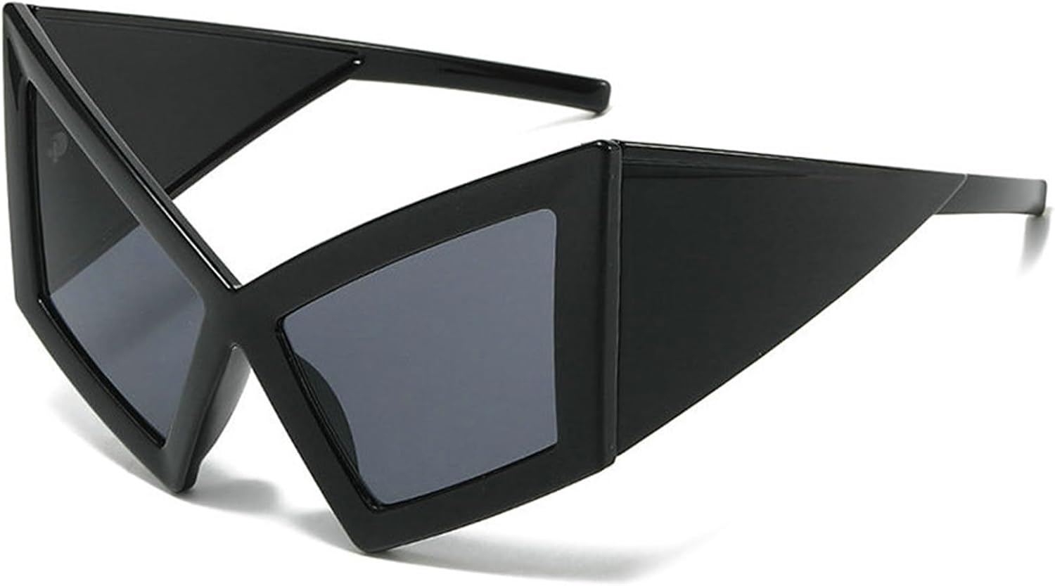 

Солнцезащитные очки Helena Oversized Square Punk Shield для женщин, большая оправа, роскошные солнцезащитные очки «кошачий глаз» для женщин, защита от ультрафиолета UV400 S67, Black