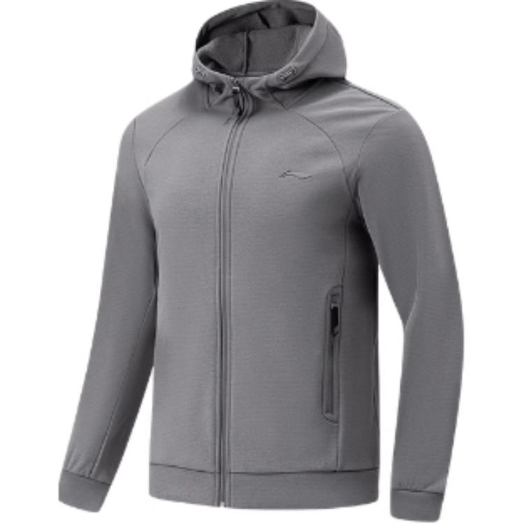 

Толстовка для фитнеса LiNing мужская дымчато-чернильно-серая