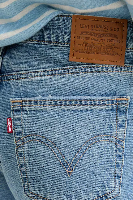 Шорты джинсовые LOW LOOSE Levi's, синий — фото 4