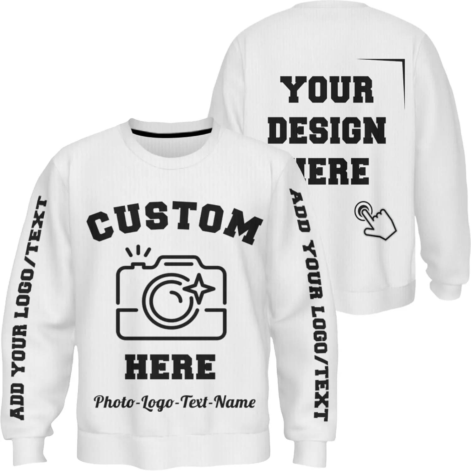 

Свитшот с индивидуальным дизайном, фото и текстом